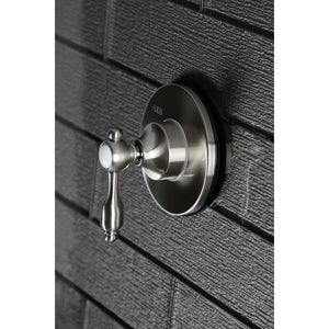 Tudor KS3038TAL Single-Handle Wall Mount Three-Way Diverter Valve with Trim Kit, Brushed Nickel