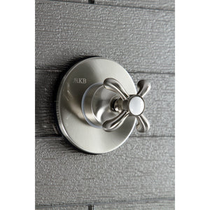 KS3038TX Single-Handle Wall Mount Three-Way Diverter Valve with Trim Kit, Brushed Nickel