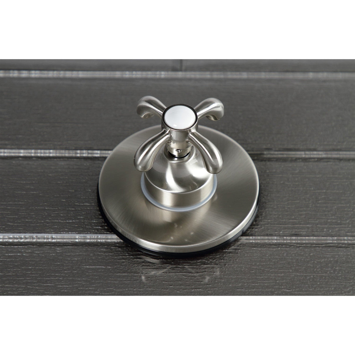KS3038TX Single-Handle Wall Mount Three-Way Diverter Valve with Trim Kit, Brushed Nickel