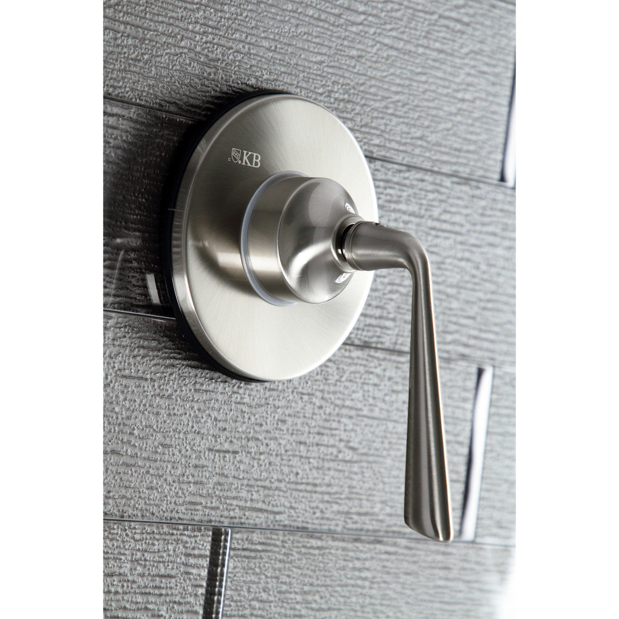 KS3038ZL Single-Handle Wall Mount Three-Way Diverter Valve with Trim Kit, Brushed Nickel