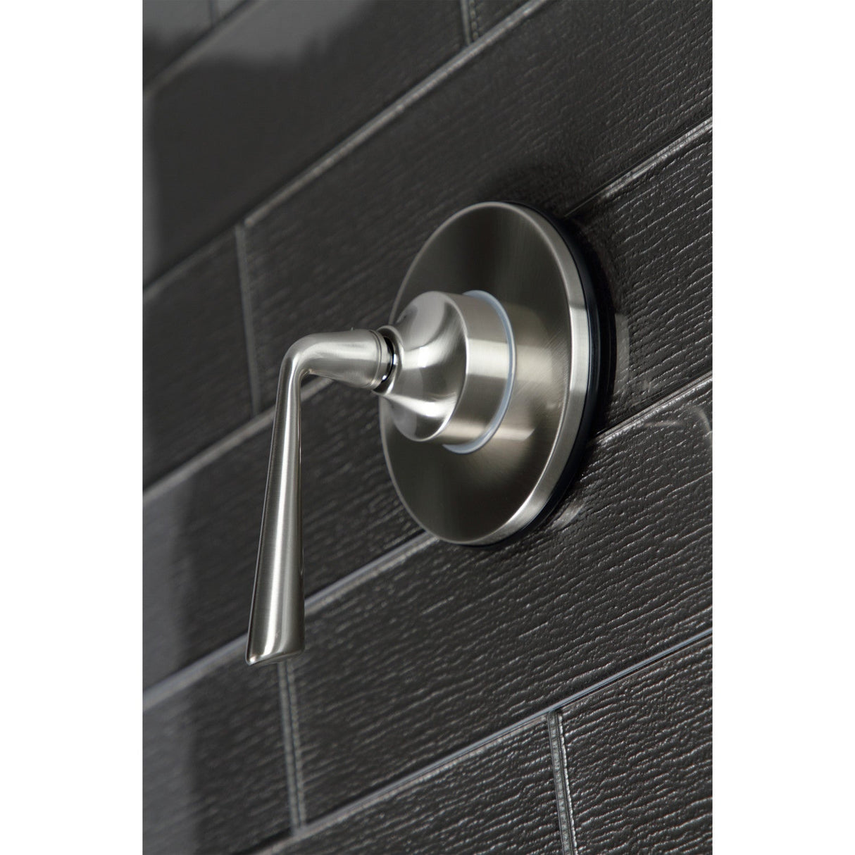 KS3038ZL Single-Handle Wall Mount Three-Way Diverter Valve with Trim Kit, Brushed Nickel