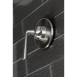 KS3038ZL Single-Handle Wall Mount Three-Way Diverter Valve with Trim Kit, Brushed Nickel