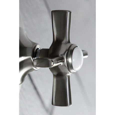KS3038ZX Single-Handle Wall Mount Three-Way Diverter Valve with Trim Kit, Brushed Nickel