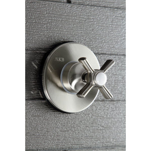 KS3038ZX Single-Handle Wall Mount Three-Way Diverter Valve with Trim Kit, Brushed Nickel