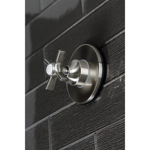 KS3038ZX Single-Handle Wall Mount Three-Way Diverter Valve with Trim Kit, Brushed Nickel