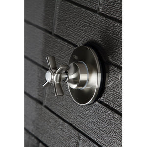 KS3038ZX Single-Handle Wall Mount Three-Way Diverter Valve with Trim Kit, Brushed Nickel