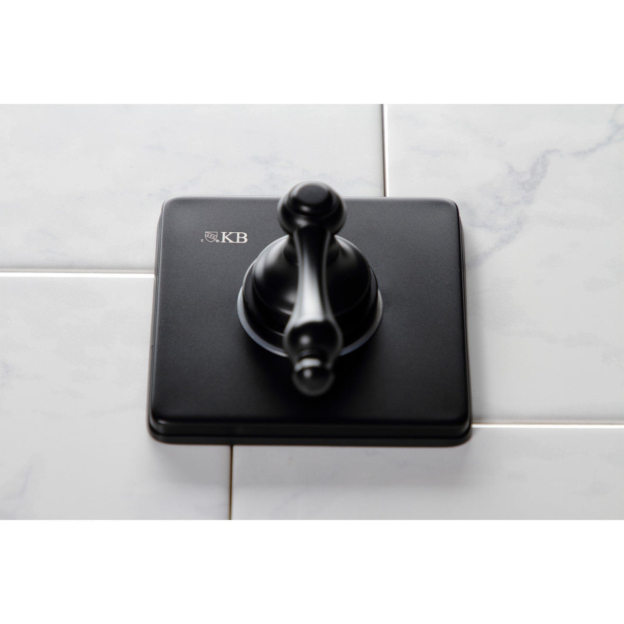 KS3040AL Single-Handle Wall Mount Three-Way Diverter Valve with Trim Kit, Matte Black