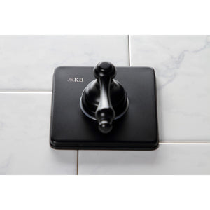 KS3040AL Single-Handle Wall Mount Three-Way Diverter Valve with Trim Kit, Matte Black