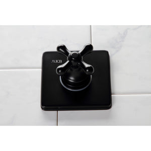 KS3040AX Single-Handle Wall Mount Three-Way Diverter Valve with Trim Kit, Matte Black