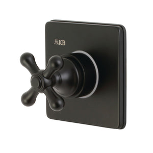 KS3040AX Single-Handle Wall Mount Three-Way Diverter Valve with Trim Kit, Matte Black
