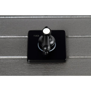 Heirloom KS3040BAL Single-Handle Wall Mount Three-Way Diverter Valve with Trim Kit, Matte Black