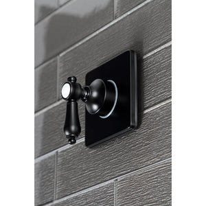 Heirloom KS3040BAL Single-Handle Wall Mount Three-Way Diverter Valve with Trim Kit, Matte Black