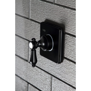 Heirloom KS3040BAL Single-Handle Wall Mount Three-Way Diverter Valve with Trim Kit, Matte Black