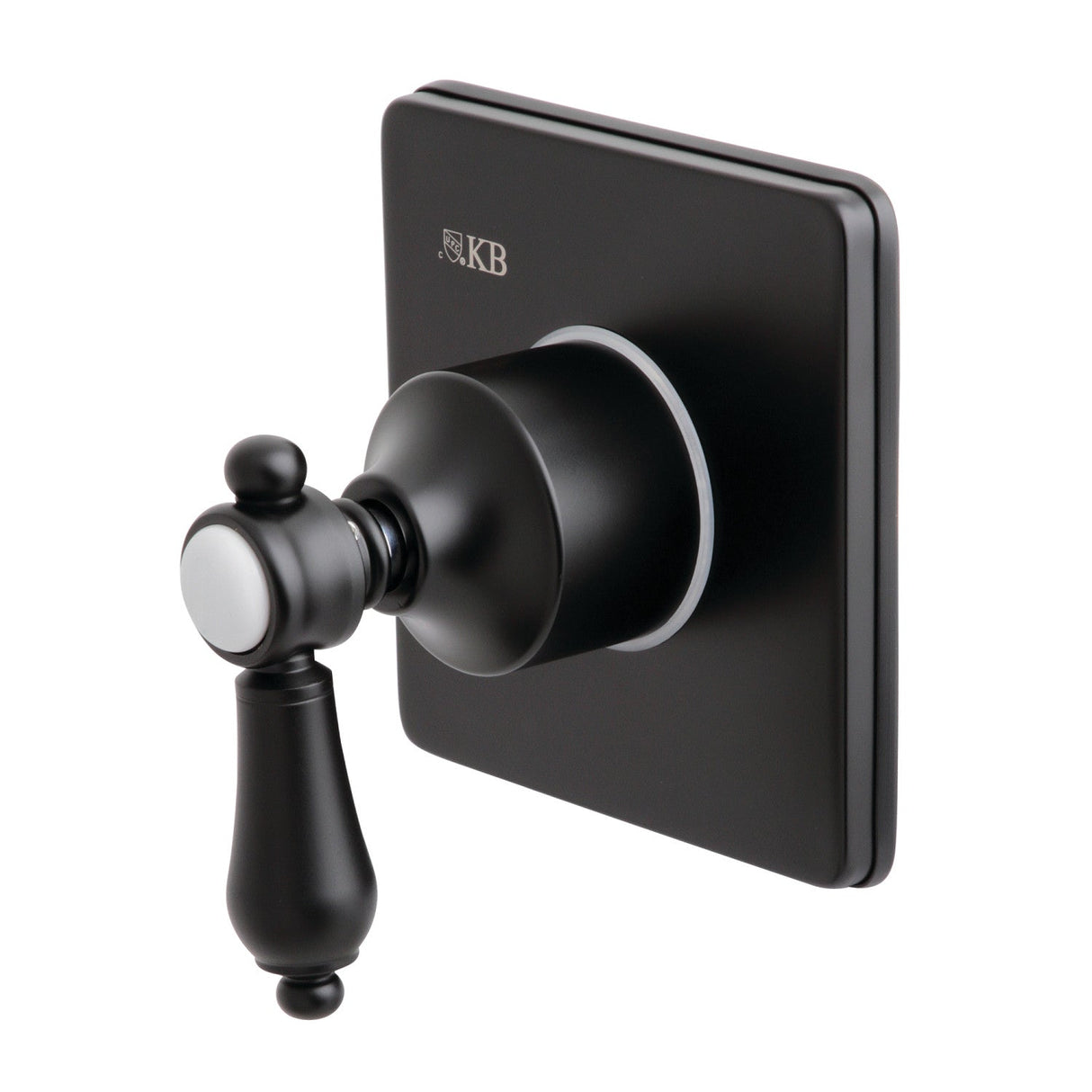 Heirloom KS3040BAL Single-Handle Wall Mount Three-Way Diverter Valve with Trim Kit, Matte Black