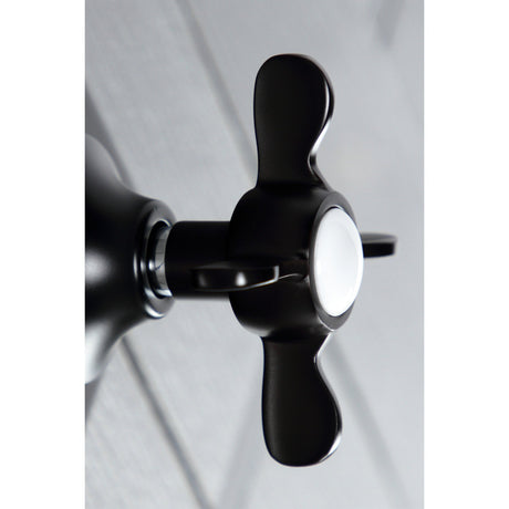KS3040BEX Single-Handle Wall Mount Three-Way Diverter Valve with Trim Kit, Matte Black