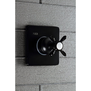 KS3040BEX Single-Handle Wall Mount Three-Way Diverter Valve with Trim Kit, Matte Black