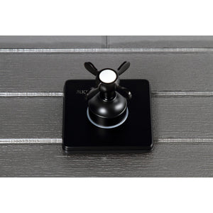 KS3040BEX Single-Handle Wall Mount Three-Way Diverter Valve with Trim Kit, Matte Black