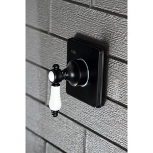 Bel-Air KS3040BPL Single-Handle Wall Mount Three-Way Diverter Valve with Trim Kit, Matte Black