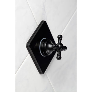 KS3040BX Single-Handle Wall Mount Three-Way Diverter Valve with Trim Kit, Matte Black