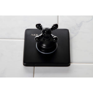 KS3040BX Single-Handle Wall Mount Three-Way Diverter Valve with Trim Kit, Matte Black
