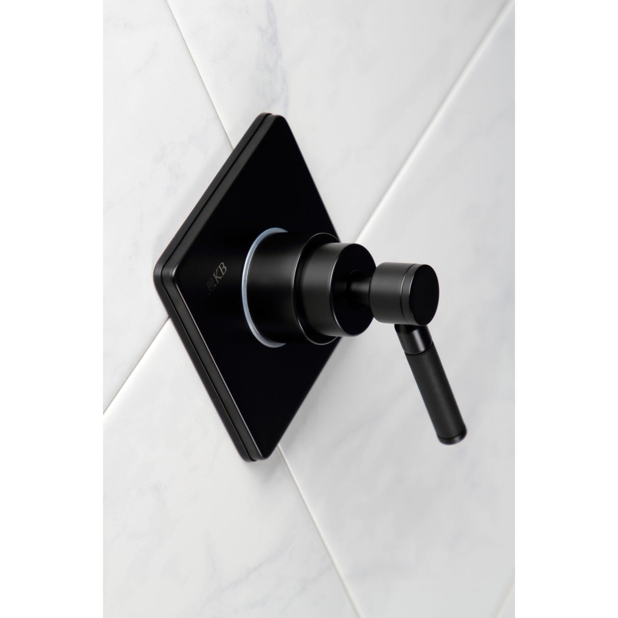 Kaiser KS3040DKL Single-Handle Wall Mount Three-Way Diverter Valve with Trim Kit, Matte Black