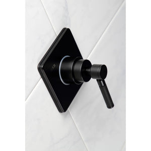 Kaiser KS3040DKL Single-Handle Wall Mount Three-Way Diverter Valve with Trim Kit, Matte Black
