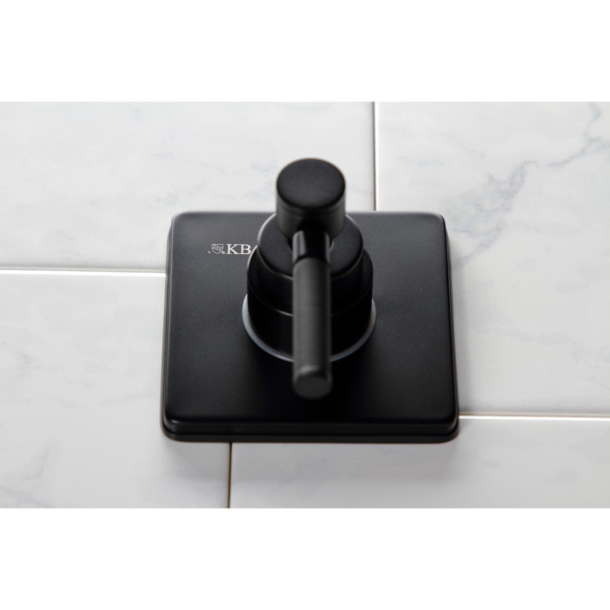 Kaiser KS3040DKL Single-Handle Wall Mount Three-Way Diverter Valve with Trim Kit, Matte Black