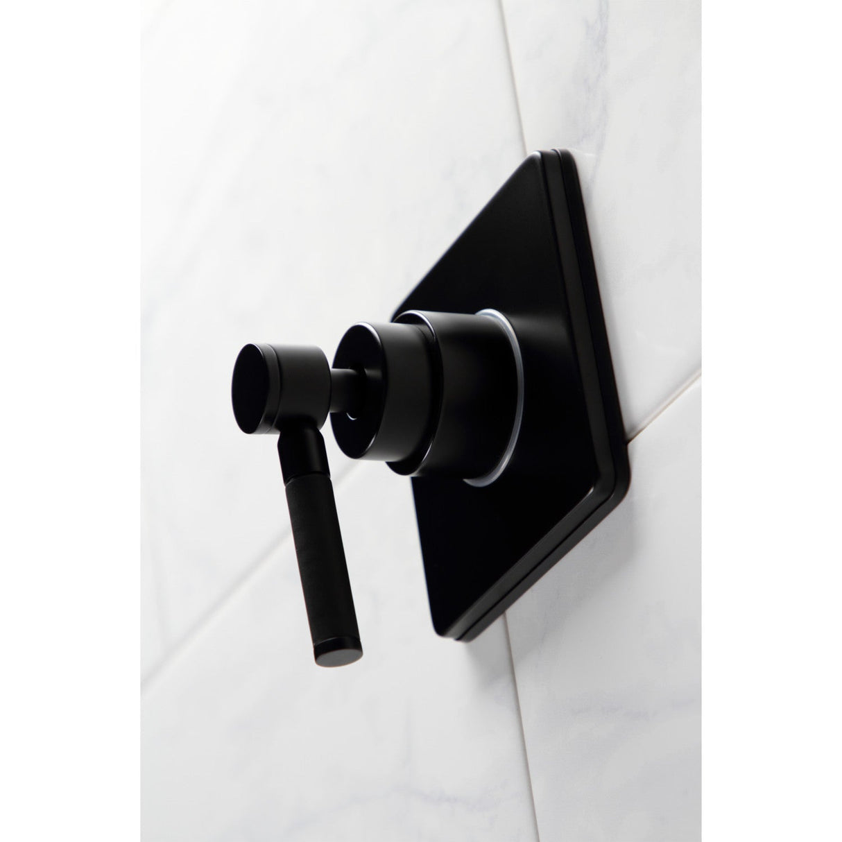 Kaiser KS3040DKL Single-Handle Wall Mount Three-Way Diverter Valve with Trim Kit, Matte Black