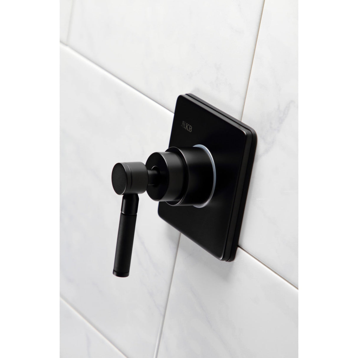 Kaiser KS3040DKL Single-Handle Wall Mount Three-Way Diverter Valve with Trim Kit, Matte Black