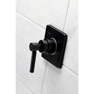 Kaiser KS3040DKL Single-Handle Wall Mount Three-Way Diverter Valve with Trim Kit, Matte Black