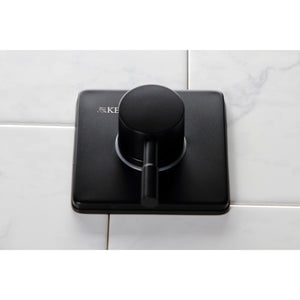 Concord KS3040DL Single-Handle Wall Mount Three-Way Diverter Valve with Trim Kit, Matte Black