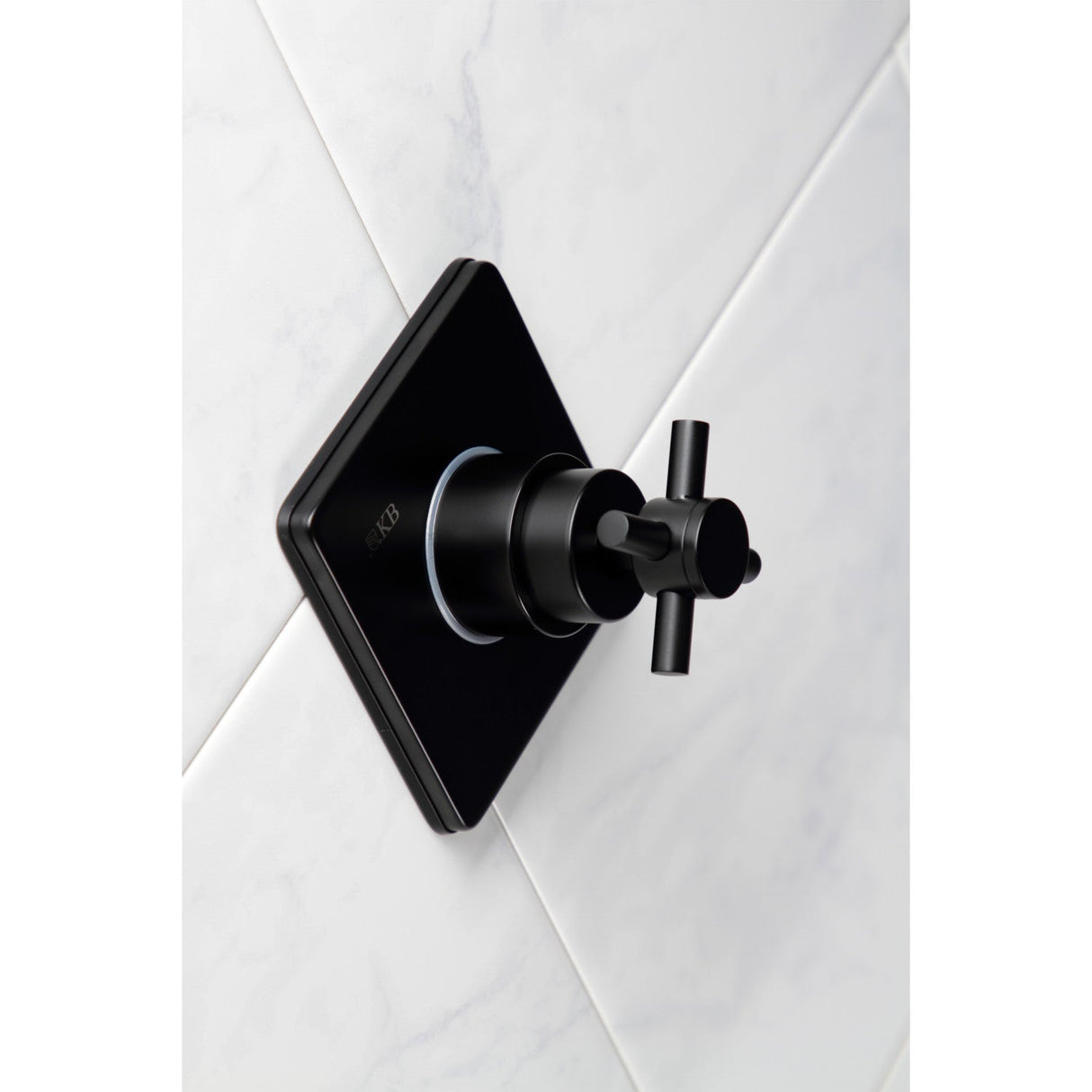 Concord KS3040DX Single-Handle Wall Mount Three-Way Diverter Valve with Trim Kit, Matte Black