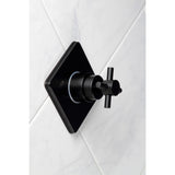 Concord KS3040DX Single-Handle Wall Mount Three-Way Diverter Valve with Trim Kit, Matte Black