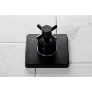 Concord KS3040DX Single-Handle Wall Mount Three-Way Diverter Valve with Trim Kit, Matte Black