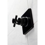 Concord KS3040DX Single-Handle Wall Mount Three-Way Diverter Valve with Trim Kit, Matte Black
