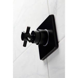Concord KS3040DX Single-Handle Wall Mount Three-Way Diverter Valve with Trim Kit, Matte Black
