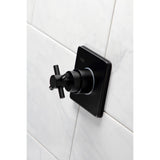 Concord KS3040DX Single-Handle Wall Mount Three-Way Diverter Valve with Trim Kit, Matte Black