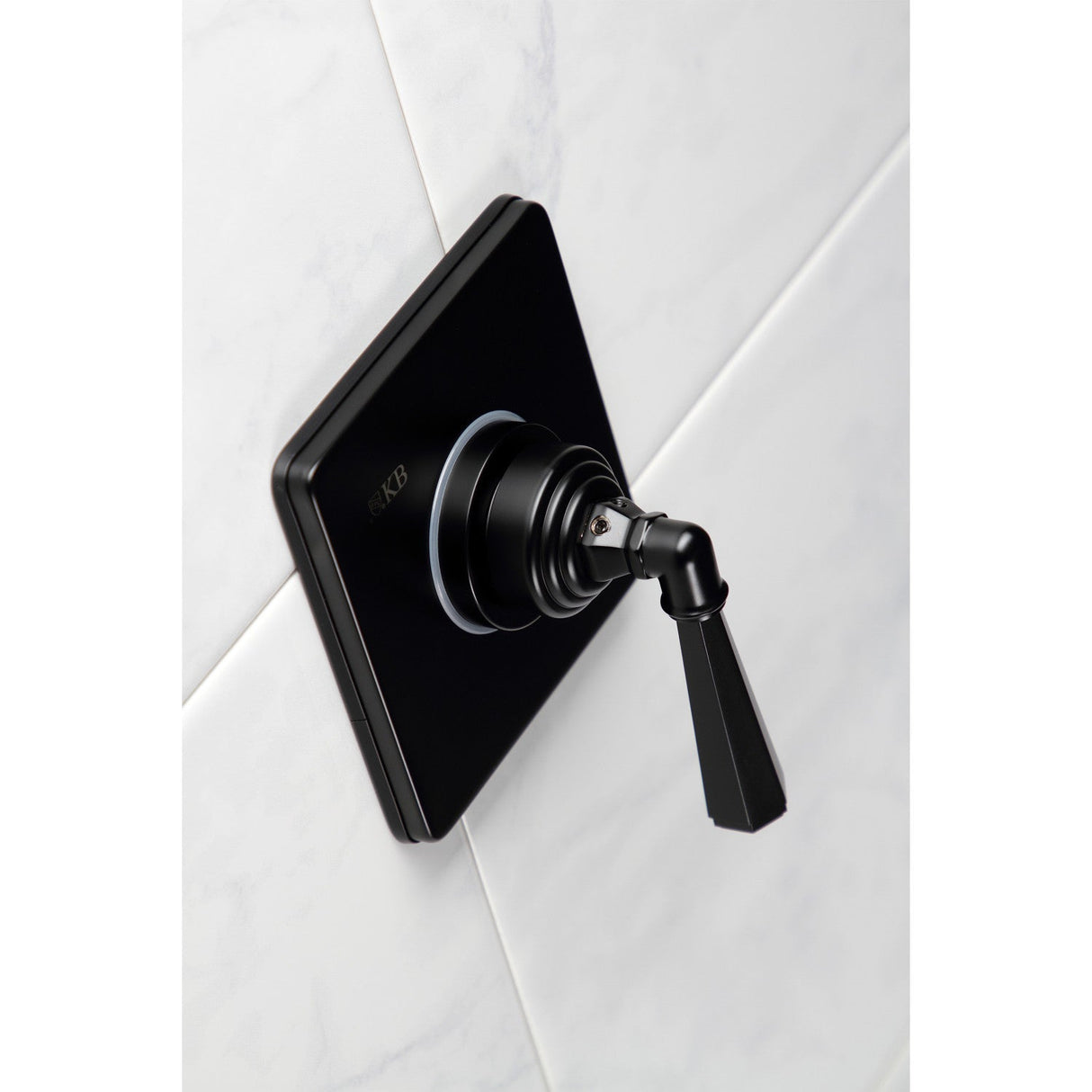 Metropolitan KS3040HL Single-Handle Wall Mount Three-Way Diverter Valve with Trim Kit, Matte Black