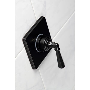 Metropolitan KS3040HL Single-Handle Wall Mount Three-Way Diverter Valve with Trim Kit, Matte Black