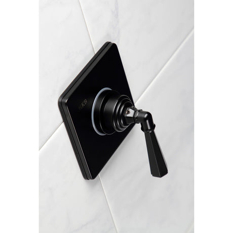 Metropolitan KS3040HL Single-Handle Wall Mount Three-Way Diverter Valve with Trim Kit, Matte Black