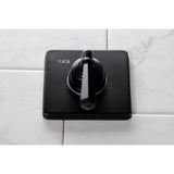 Metropolitan KS3040HL Single-Handle Wall Mount Three-Way Diverter Valve with Trim Kit, Matte Black