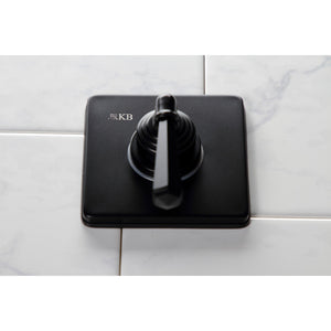 Metropolitan KS3040HL Single-Handle Wall Mount Three-Way Diverter Valve with Trim Kit, Matte Black