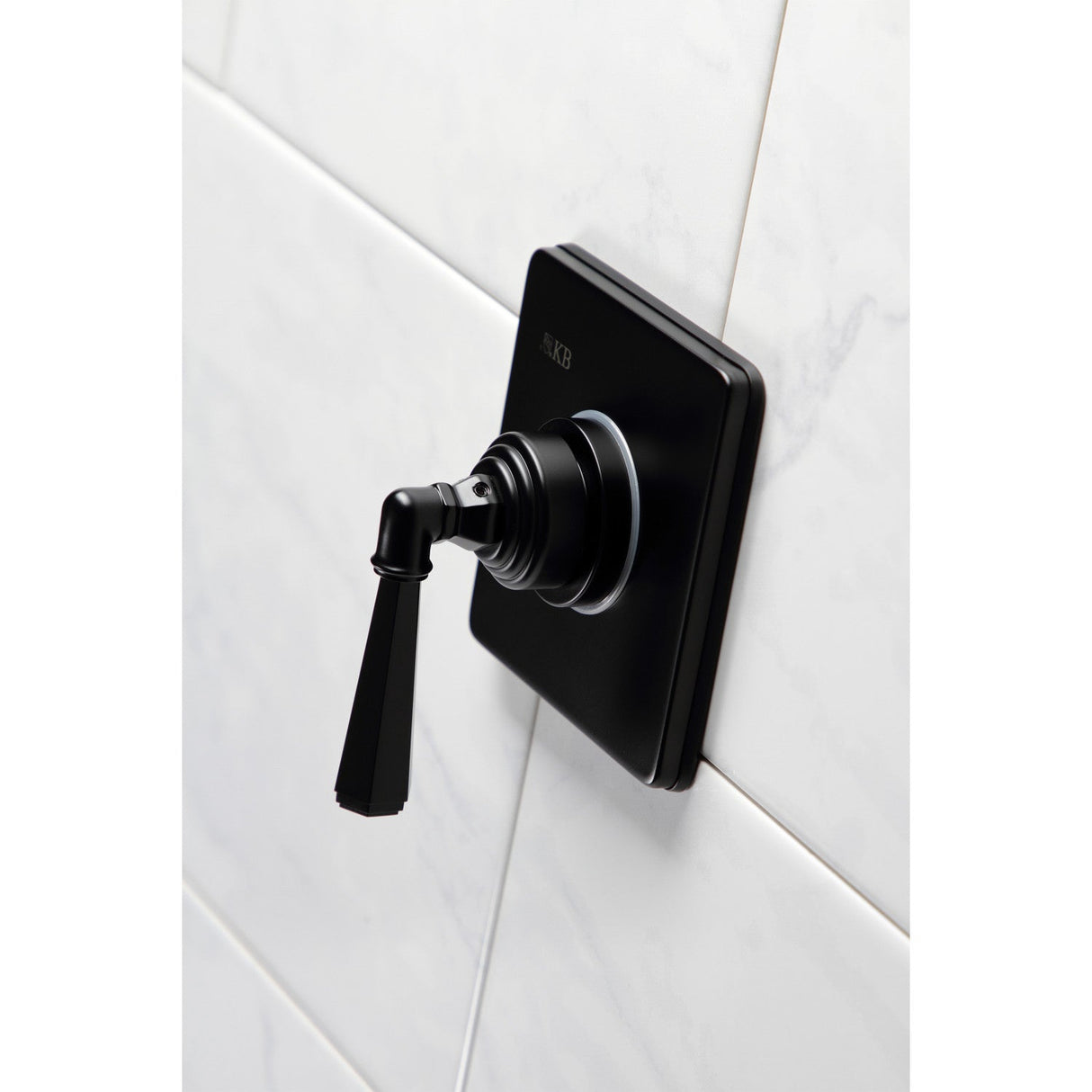 Metropolitan KS3040HL Single-Handle Wall Mount Three-Way Diverter Valve with Trim Kit, Matte Black