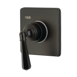 Metropolitan KS3040HL Single-Handle Wall Mount Three-Way Diverter Valve with Trim Kit, Matte Black