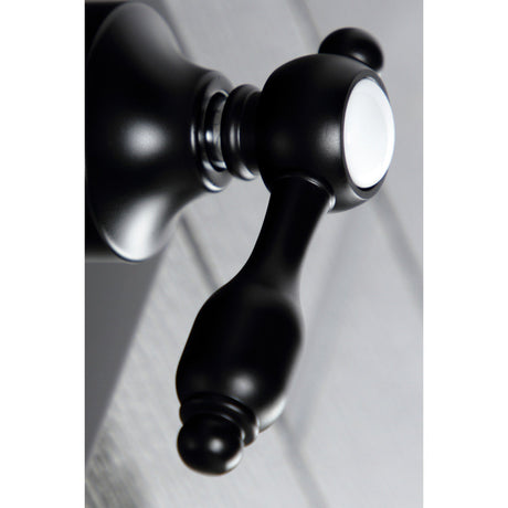 Tudor KS3040TAL Single-Handle Wall Mount Three-Way Diverter Valve with Trim Kit, Matte Black