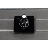 Tudor KS3040TAL Single-Handle Wall Mount Three-Way Diverter Valve with Trim Kit, Matte Black