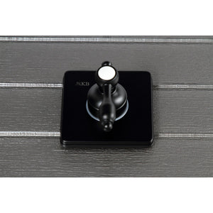 Tudor KS3040TAL Single-Handle Wall Mount Three-Way Diverter Valve with Trim Kit, Matte Black