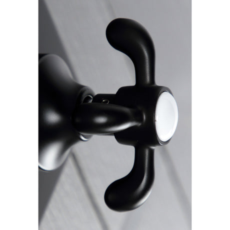 KS3040TX Single-Handle Wall Mount Three-Way Diverter Valve with Trim Kit, Matte Black