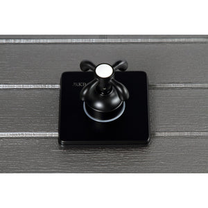 KS3040TX Single-Handle Wall Mount Three-Way Diverter Valve with Trim Kit, Matte Black