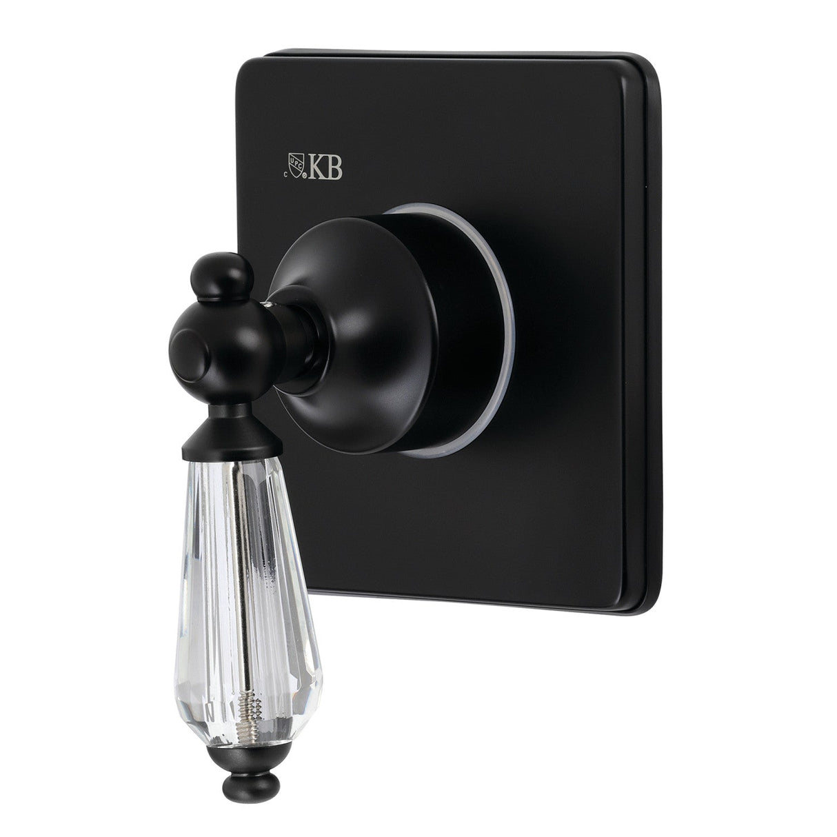 Wilshire KS3040WLL Single-Handle Wall Mount Three-Way Diverter Valve with Trim Kit, Matte Black